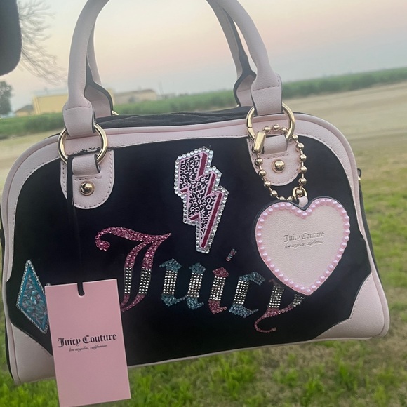Juicy Couture Customized Bag Bling Rhinestone Y2K NEW Rare - Picture 9 of 9